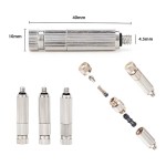 10/24, 3/16 Stainless steel high pressure fine atomization nozzles, textile factory humidifier nozzles, workshop dust removal and cooling, aquaculture mist line nozzles